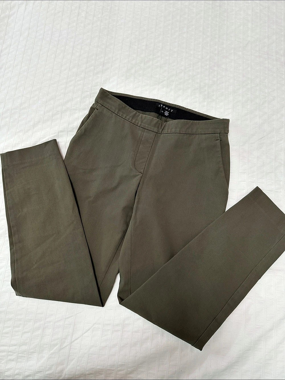 Theory Thaniel Approach Skinny Pants in Green Size 00
